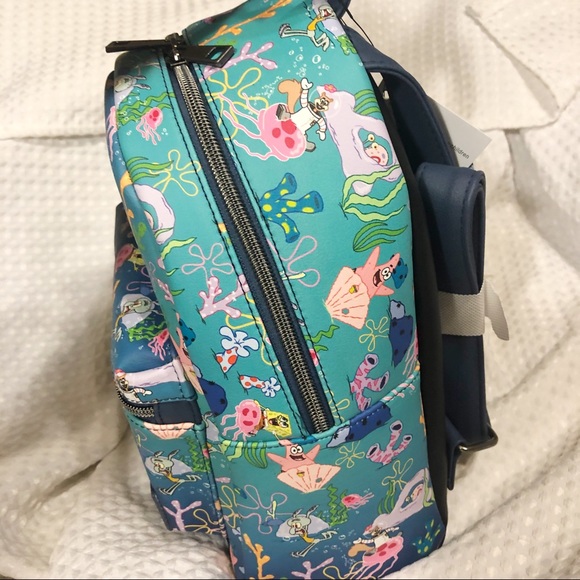 🎉FREE SHIP🎉Loungefly Sponge Bob under the sea backpack - Picture 6 of 7